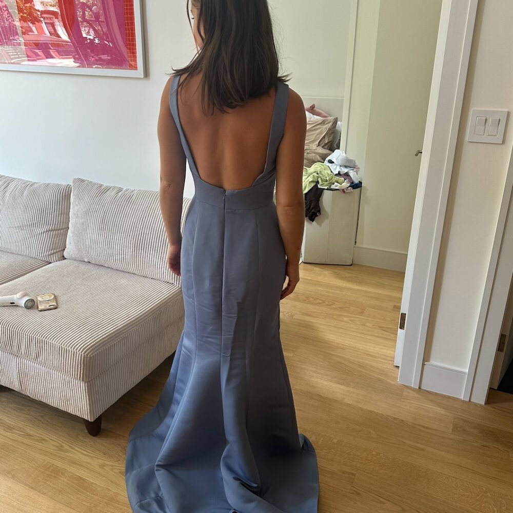 Amsale Bridesmaid Dress Eugenia in Dusk - size 2 - Picture 4 of 4